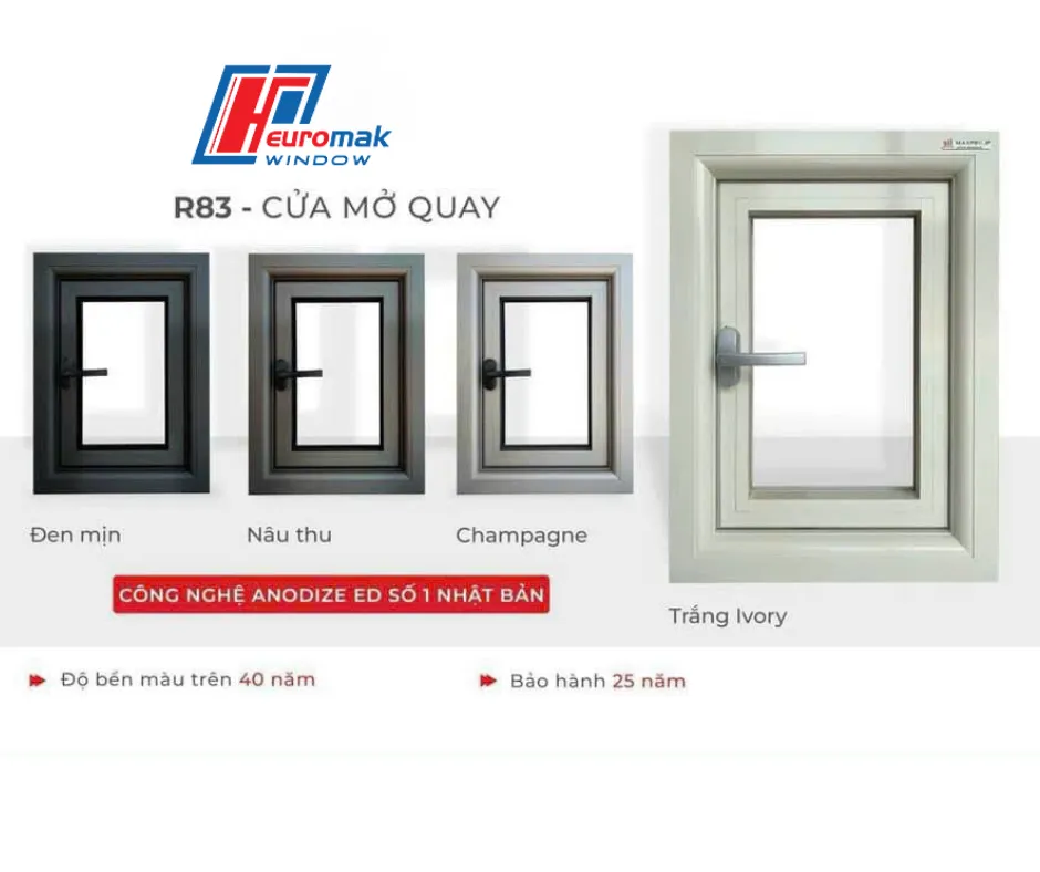 cửa nhôm cách âm Euromak